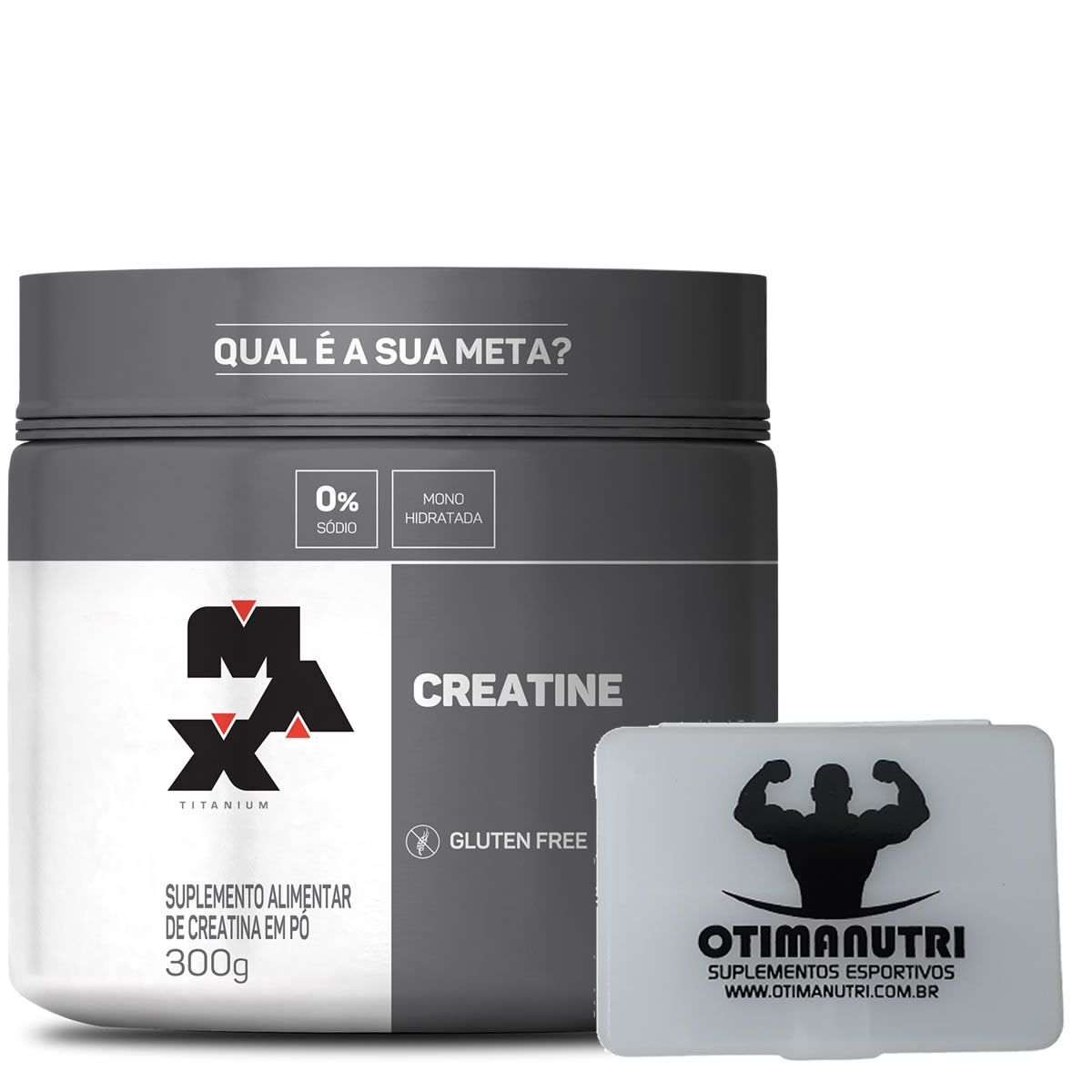 Creatina 300g  + Porta C�psula - Max Titanium