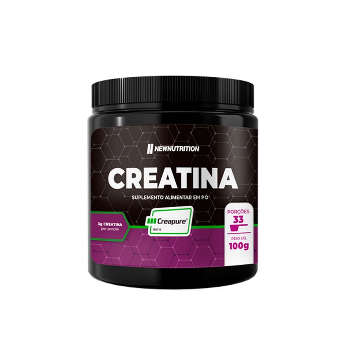 Creatina Creapure - 100g Sem Sabor - NewNutrition
