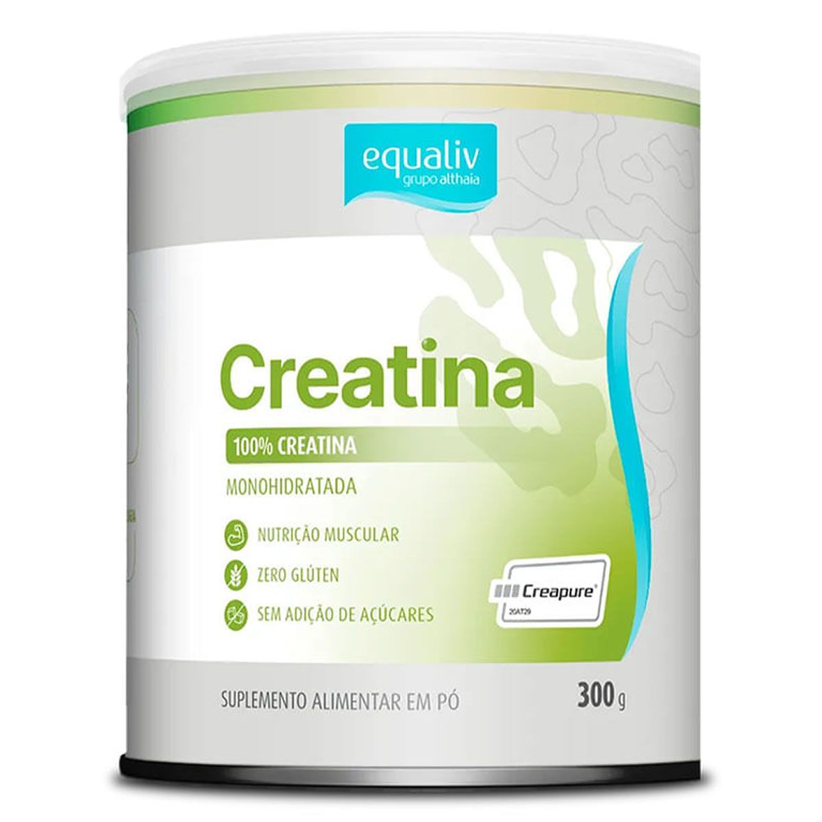 Creatina Creapure - 300g Sem Sabor - Equaliv
