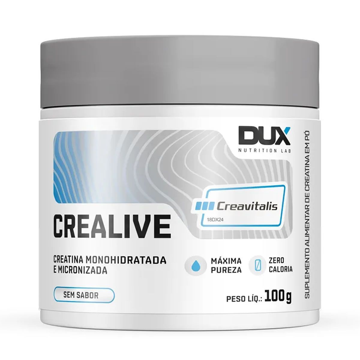 Creatina Creavitalis - 100g Sem Sabor - Dux Nutrition