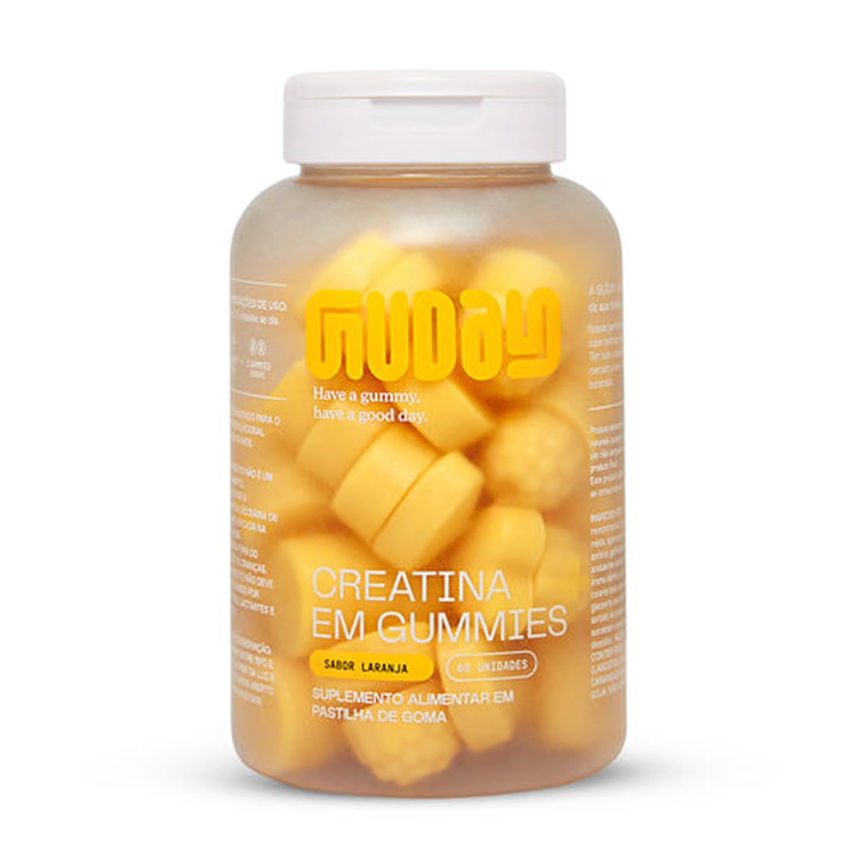 Creatina em Gummies - 60 Gomas  Laranja - Guday