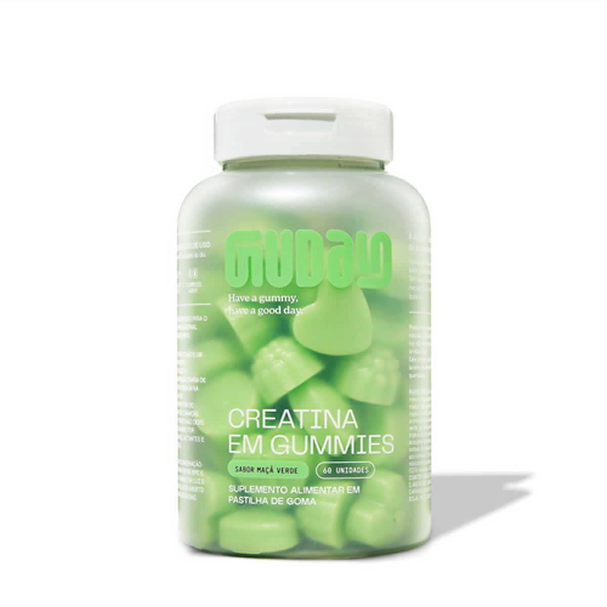 Creatina em Gummies - 60 Gomas  Ma�� Verde - Guday