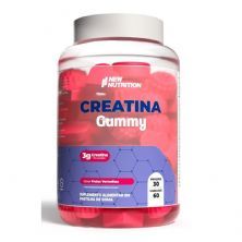 Creatina Gummy - 60 Gomas Freutas Vermelhas -  Newnutrition
