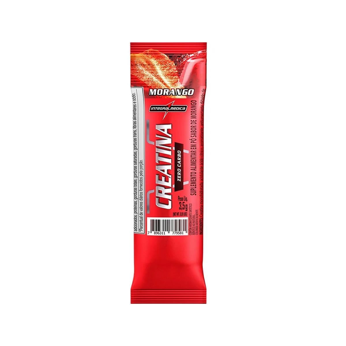 Creatina Harcore - 1 Unidade 3,5g Morango - Integral M�dica