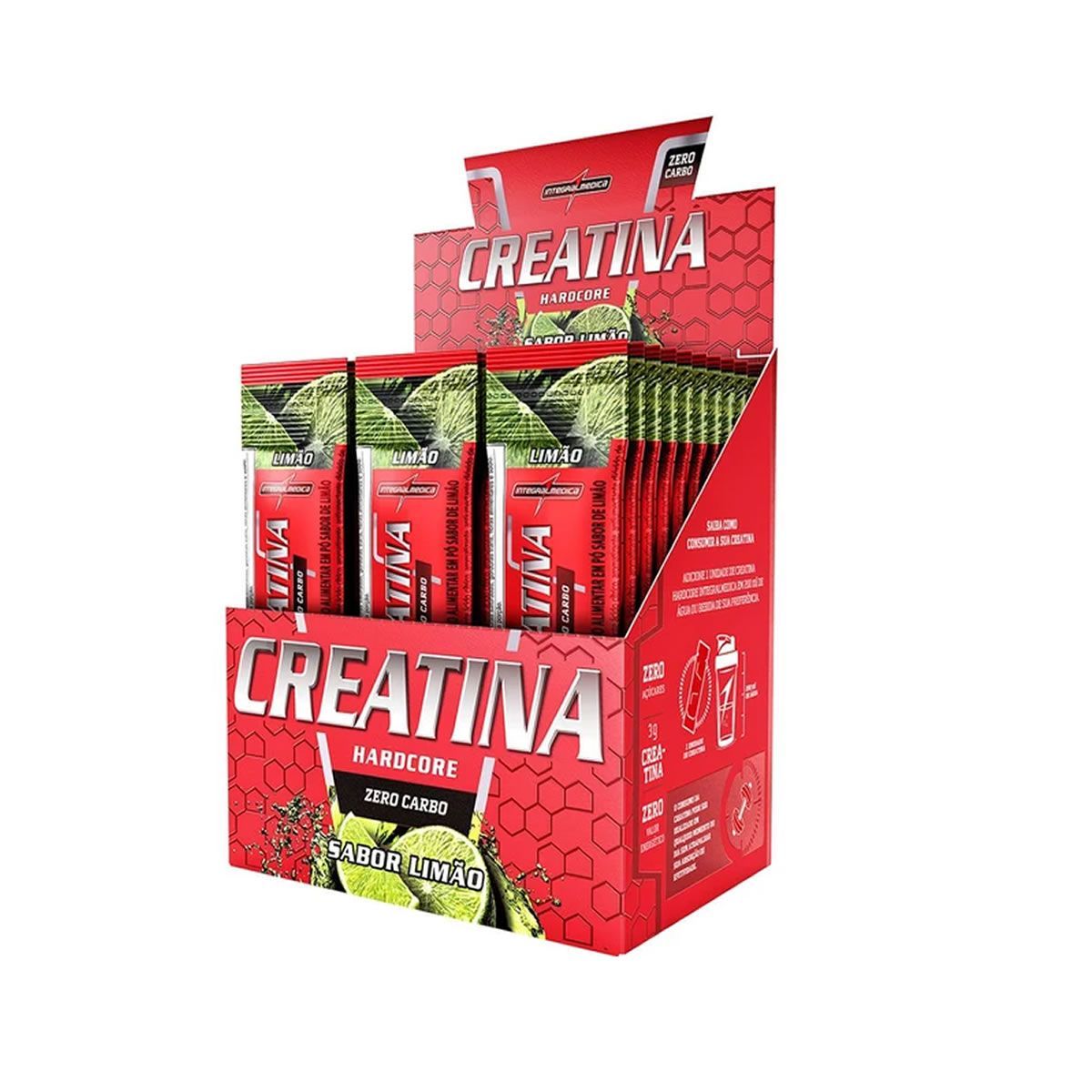 Creatina Harcore - 30 Unidades 3,5g Lim�o - Integral M�dica