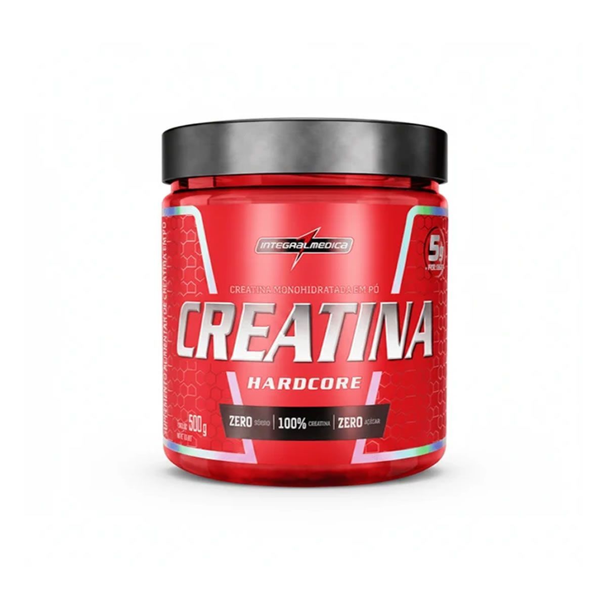 Creatina Hardcore - 500g Sem Sabor - Integral M�dica
