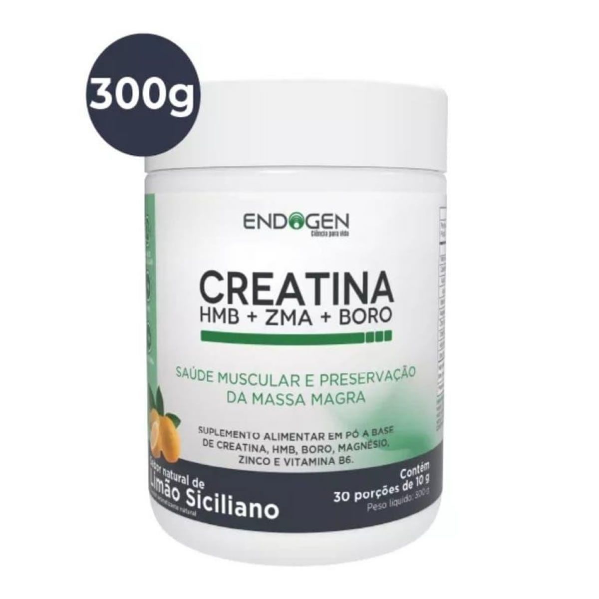 Creatina + HMB + ZMA + BORO - 300g Lim�o Siciliano - Endogen
