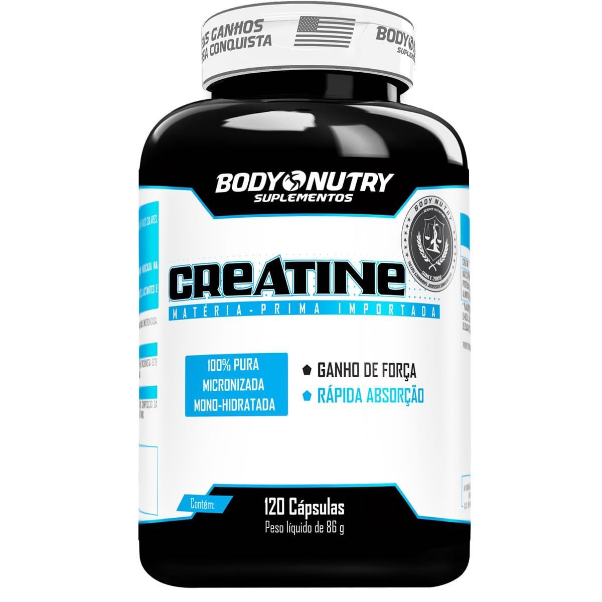 Creatina Micronized - 120 C�psulas - Body Nutry*** Data Venc. 02/05/2025