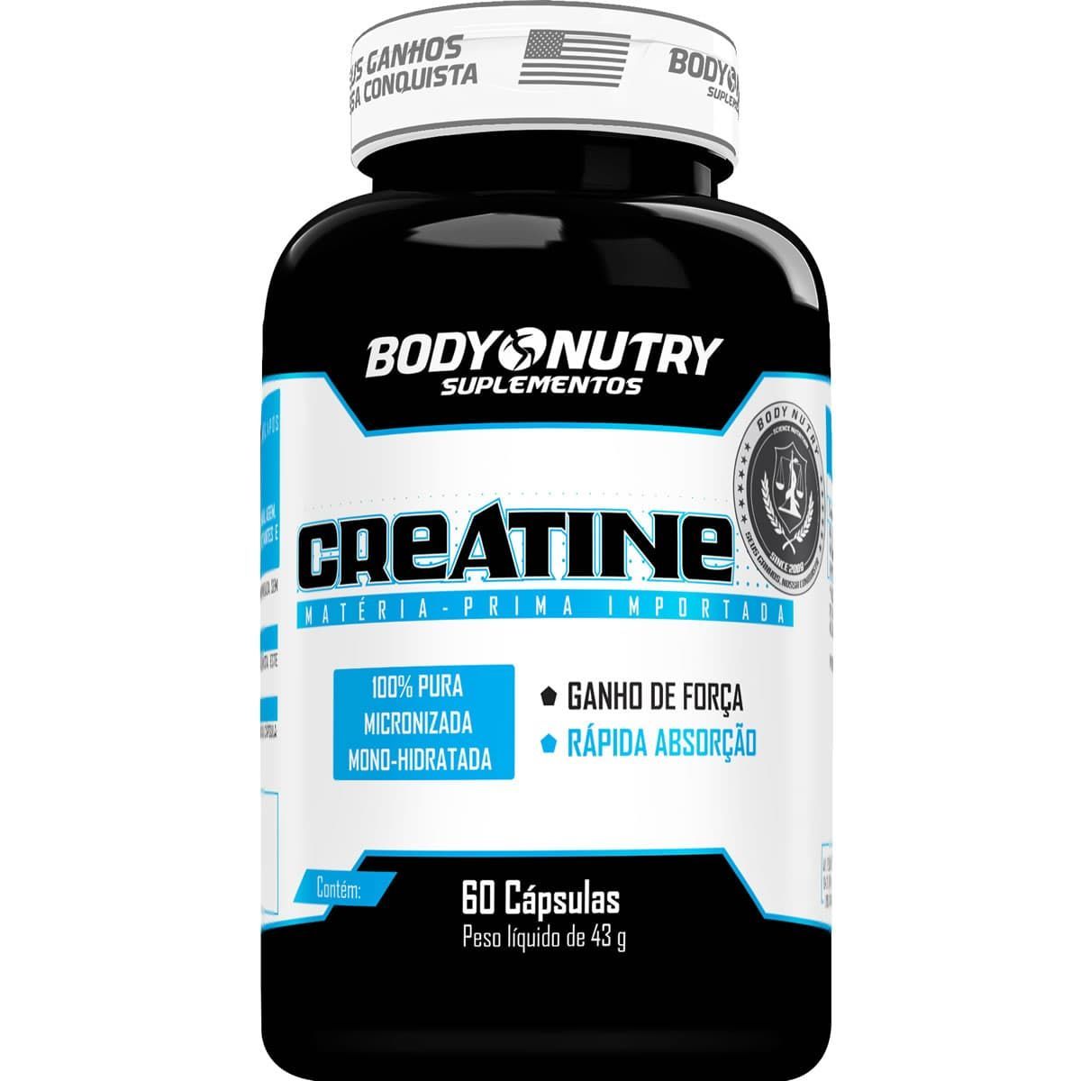 Creatina Micronized - 60 C�psulas - Body Nutry