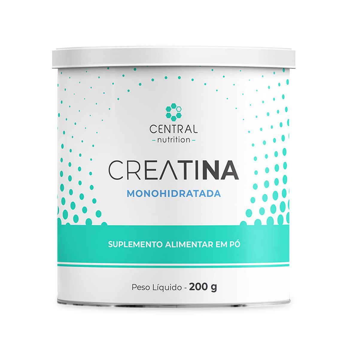 Creatina Monohidratada - 200g Sem Sabor - Central Nutrition