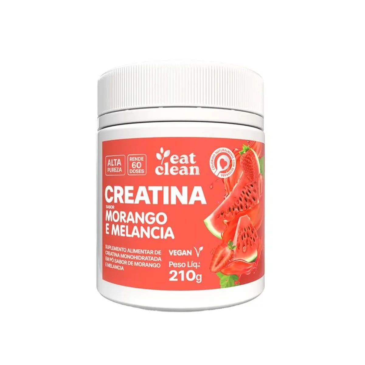 Creatina Monohidratada - 210g Melancia Com Morango - Eat Clean