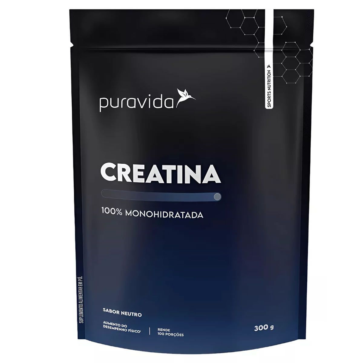 Creatine Monohidratada - 300g - Puravida