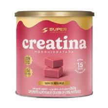 Creatina Monohidratada - 40 Dados 6,5g Caramelo de Morango - Desinch�