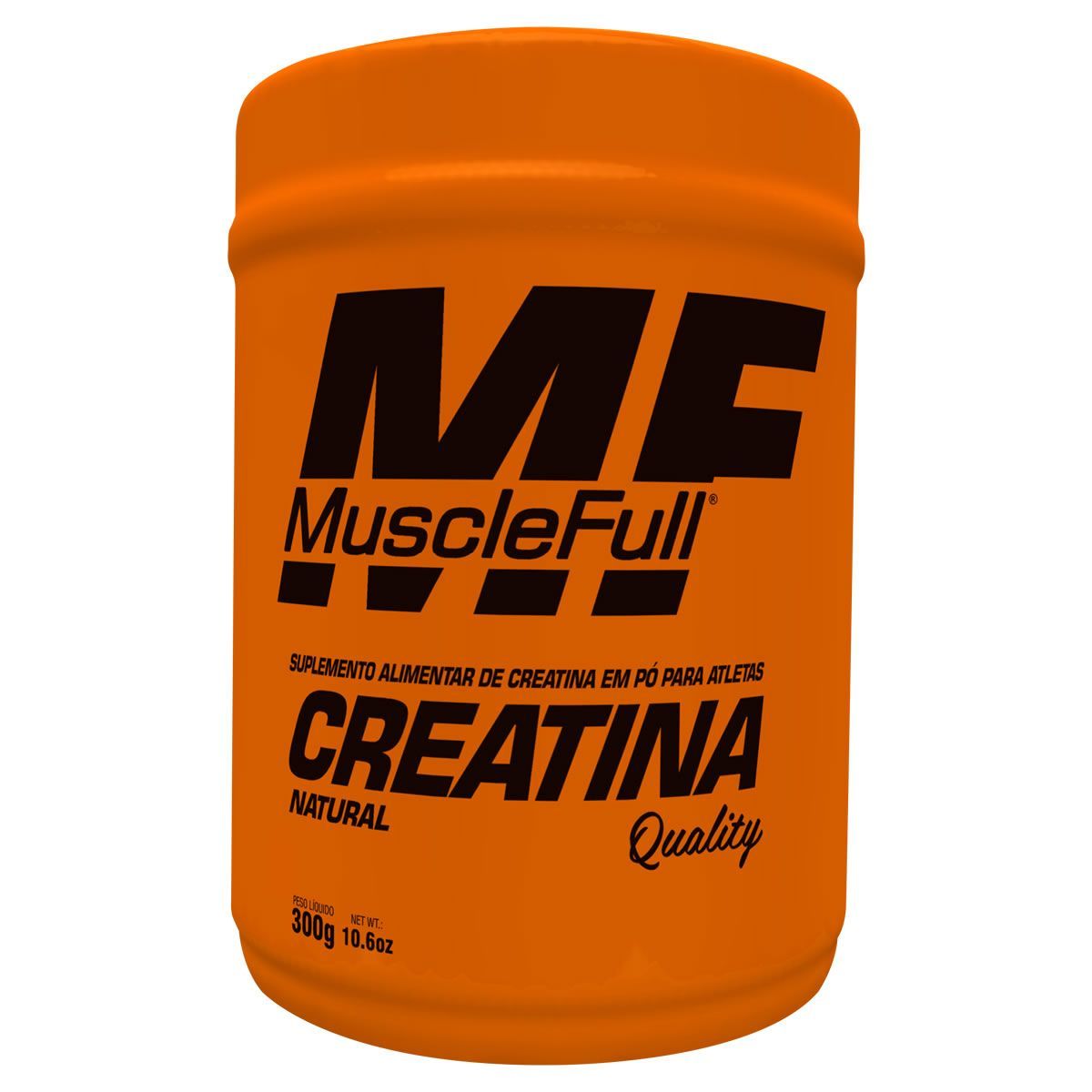 Creatina Quality Price - 300g Natural - MuscleFull*** TAMPA QUEBRADA Data Venc. 30/04/2023
