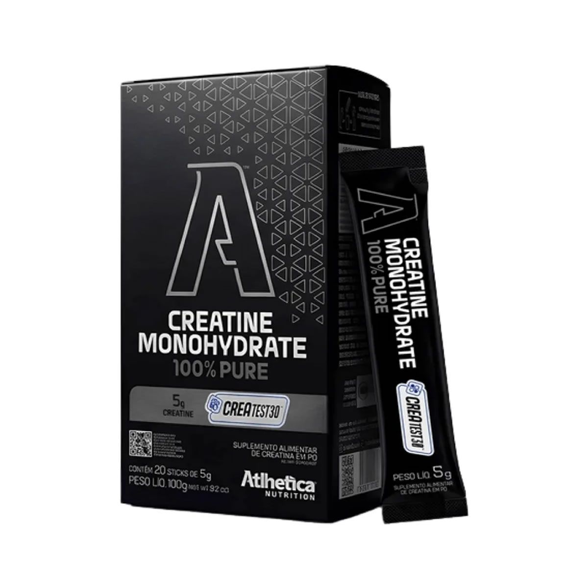 Creatine 100% Pure Createst30 - 20 Unidades 5g Sem Sabor - Atlhetica Nutrition