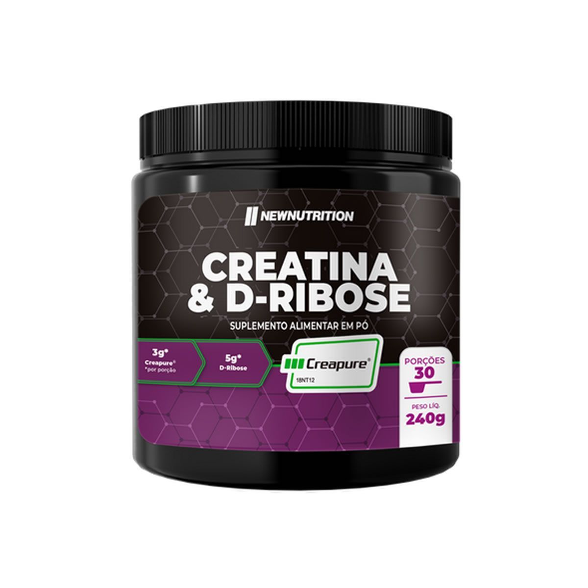 Creatine com D-ribose - 240g Natural - NewNutrition