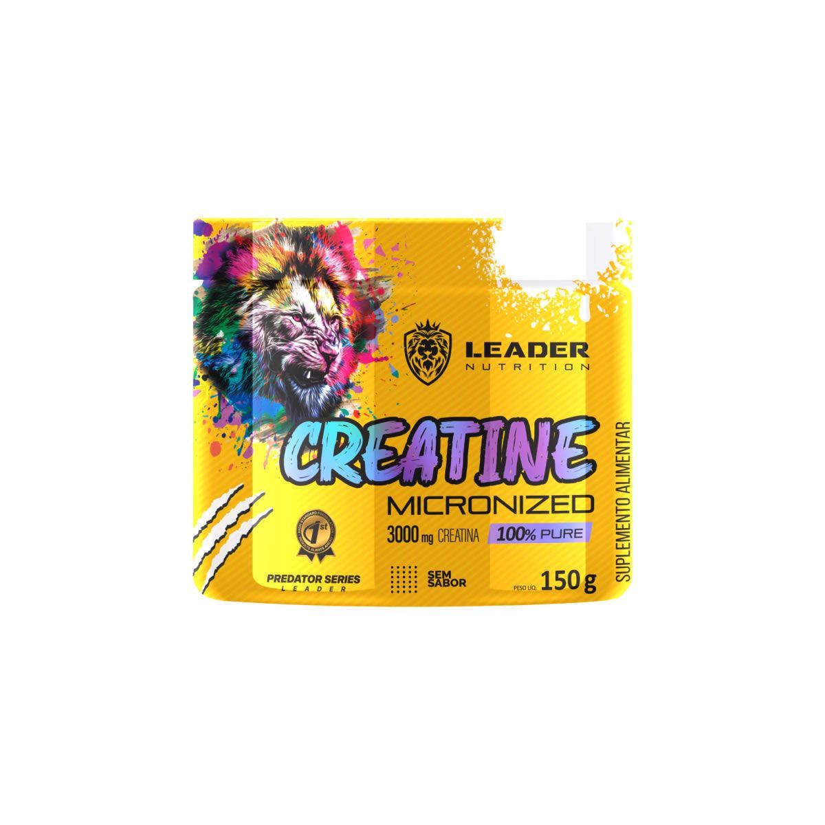 Creatine Micronized 100% Pure - 150g Sem Sabor - Leader Nutrition