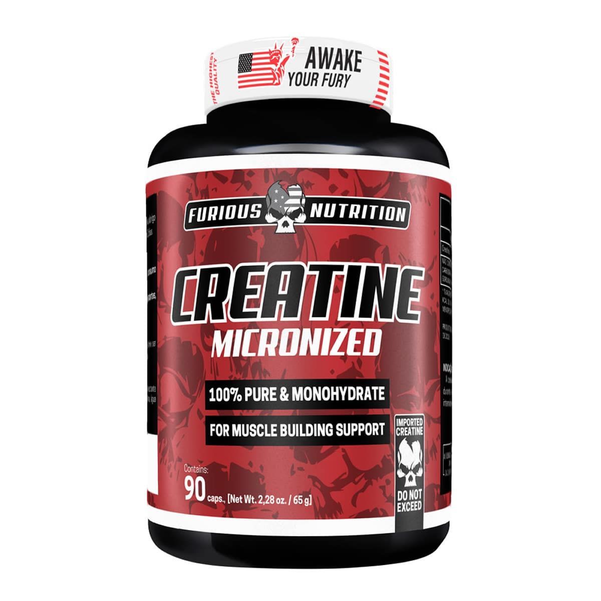 Creatine Micronized - 90 C�psulas - Furious Nutrition
