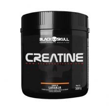 Creatine Monohidratada - 300g Sabor Laranja - Black Skull
