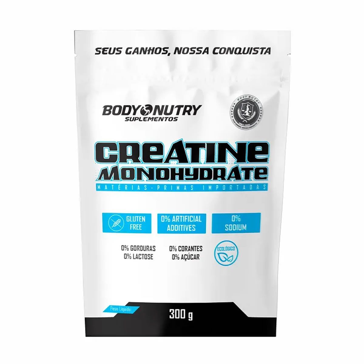 Creatine Monohydrate - 300g Refil Sem Sabor - Body Nutry