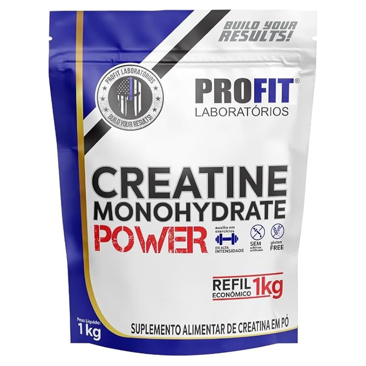 Creatine Monohydrate Power - 1000g Refil Sem Sabor - ProFit