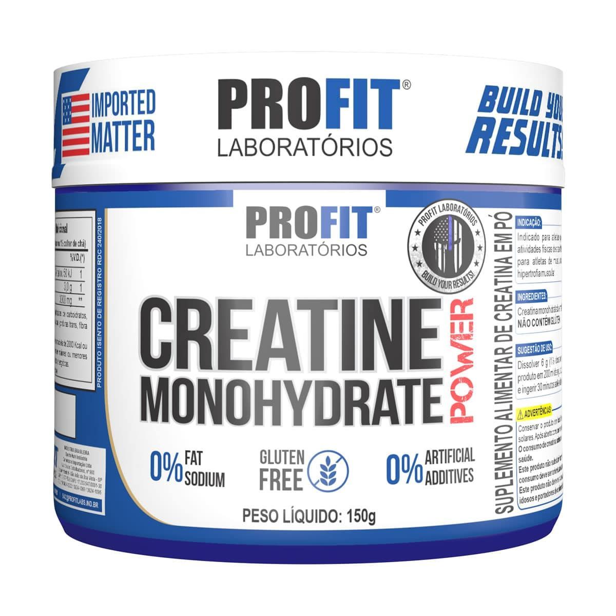 Creatine Monohydrate Power - 150g Sem Sabor - Profit