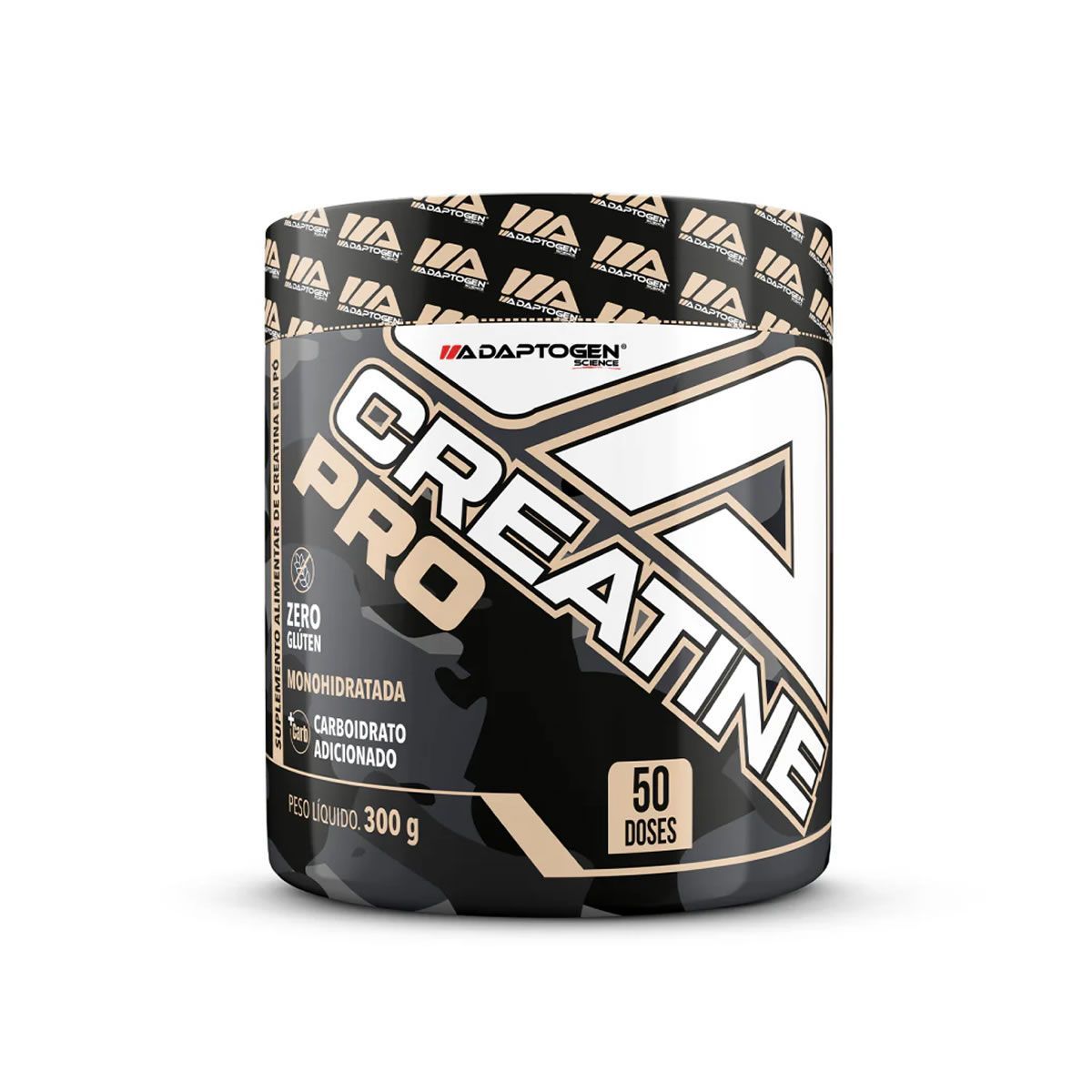 Creatine Pro Monohidratada - 300g Sem Sabor - Adaptogen