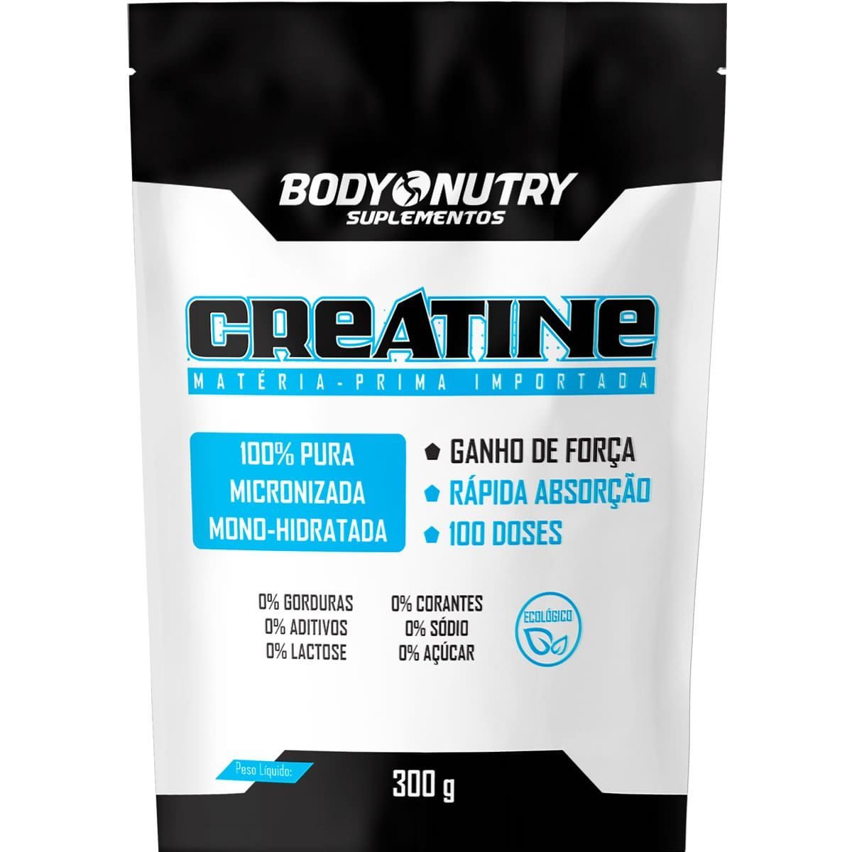 Creatine Refil - 300g Sem Sabor - Body Nutry