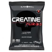 Creatine Turbo - 1000g Refil Sem Sabor - BlackSkull*** Data Venc. 30/05/2024