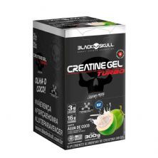 Creatine Turbo Gel - 10 Sach�s 30g �gua de Coco - Black Skull