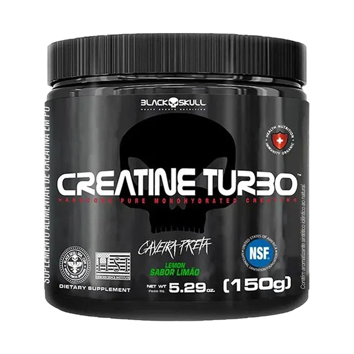Creatine Turbo Monohidratada - 150g Lim�o - Black Skull