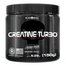 Creatine Turbo Monohidratada - 150g Sem Sabor - Black Skull*** SEM R�TULO *** Data Venc. 30/01/2024