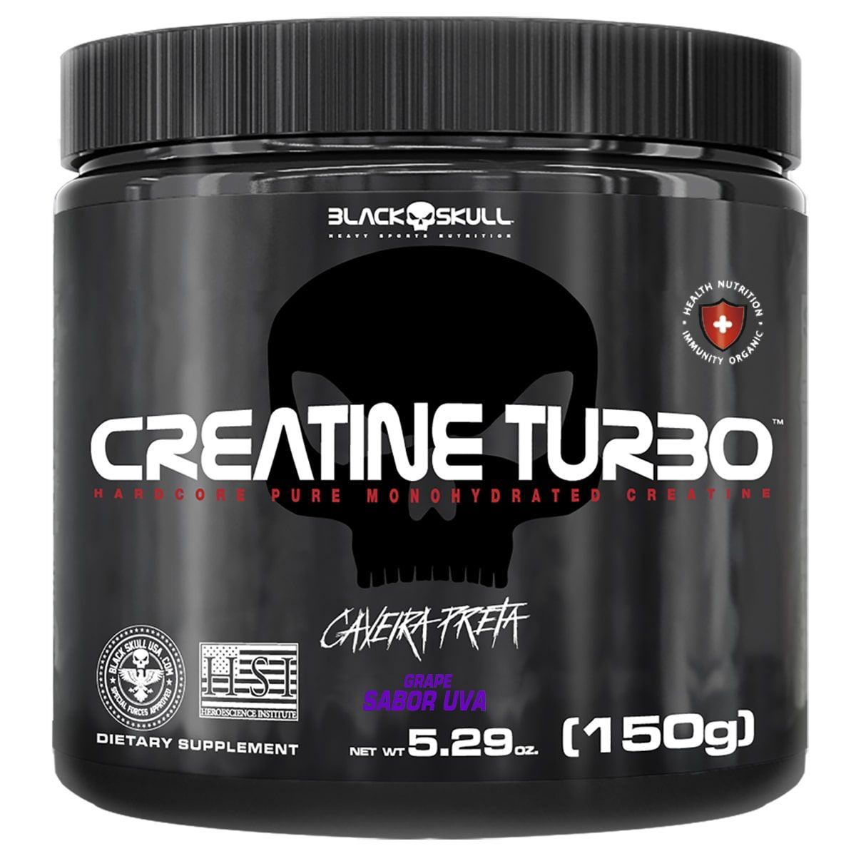 Creatine Turbo Monohidratada - 150g Uva - Black Skull*** Data Venc. 30/04/2025