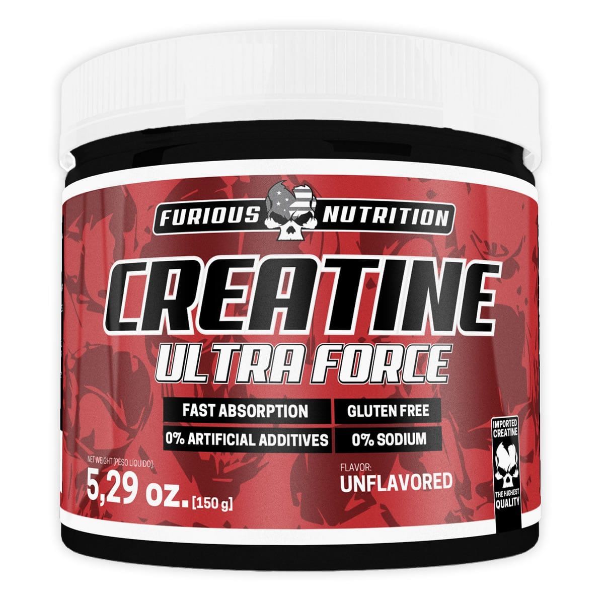 Creatine Ultra Force - 150g Sem Sabor - Furious Nutrition