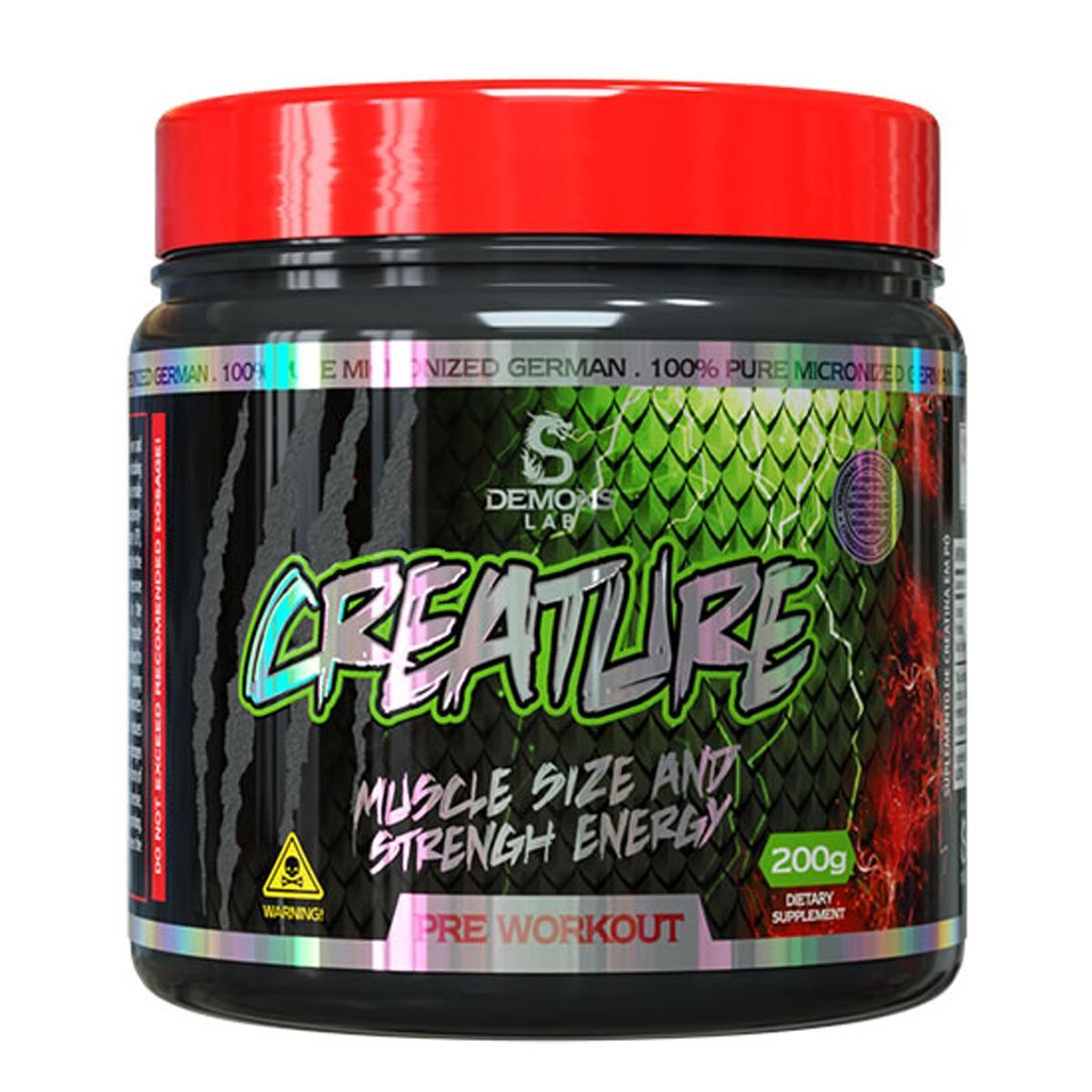 Creature Pre Workout - 200g Sem Sabor - Demons Lab