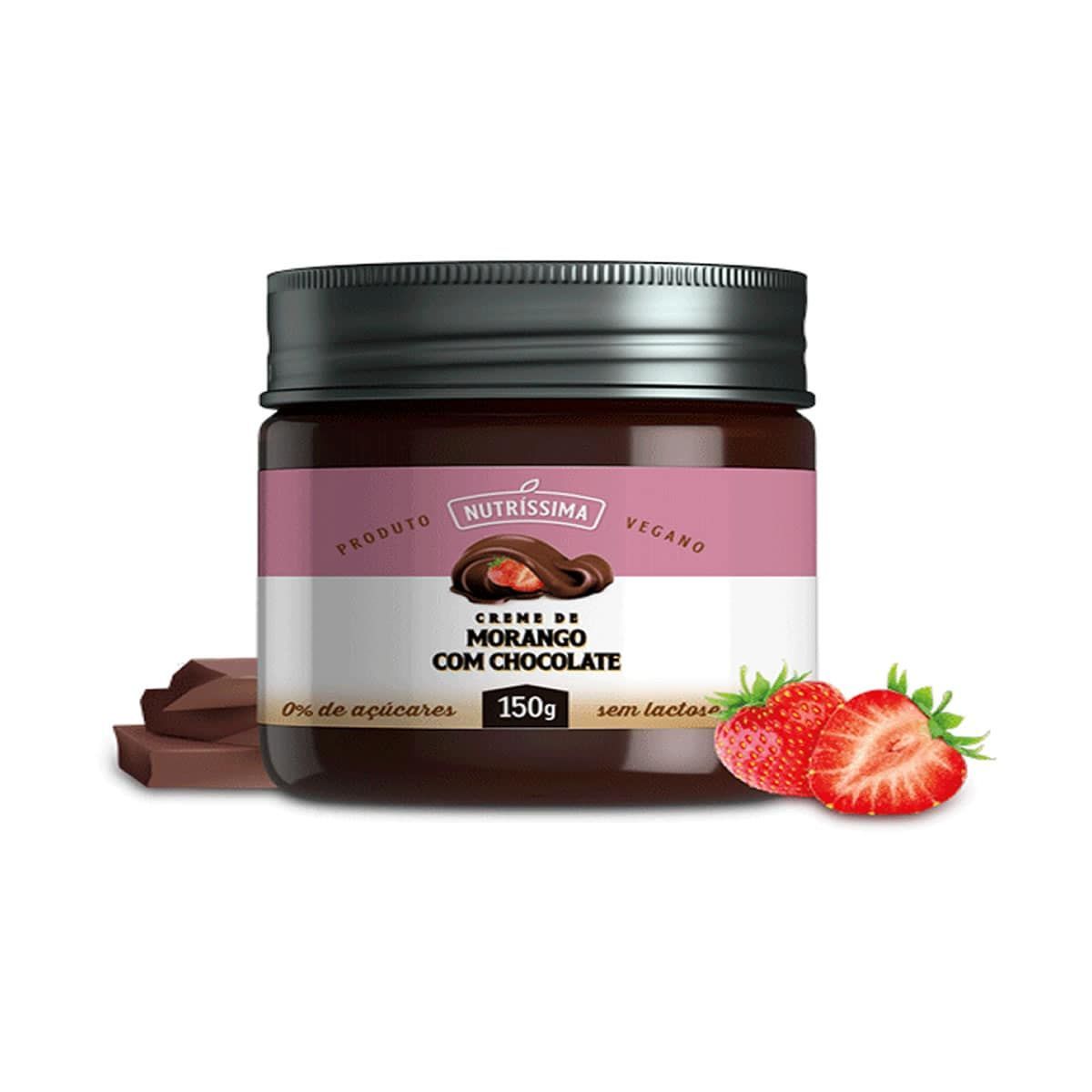 Creme Chocolate com Morango - 150g - Nutr�ssima*** Data Venc. 27/07/2025