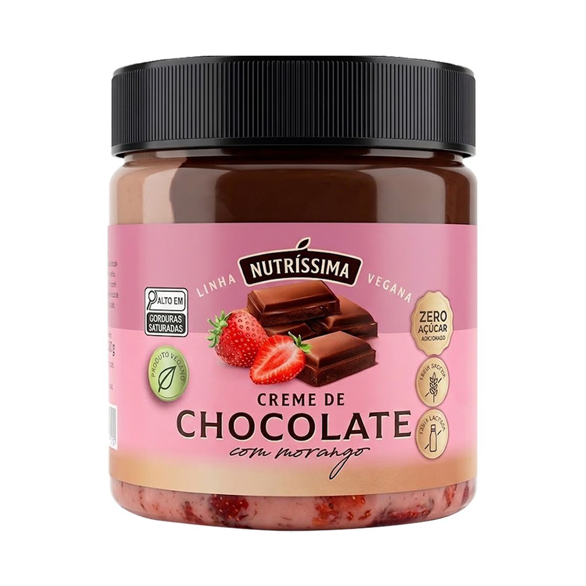 Creme Chocolate com Morango - 450g - Nutr�ssima