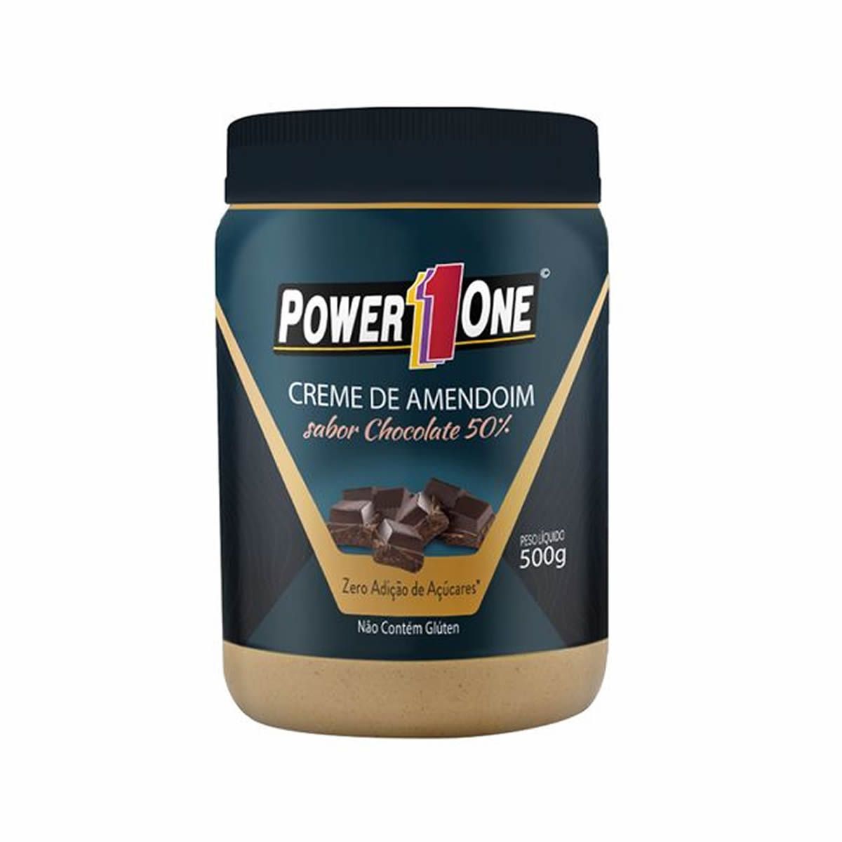 Creme de Amendoim - 500g Chocolate 50% - Power One*** Data Venc. 23/05/2023