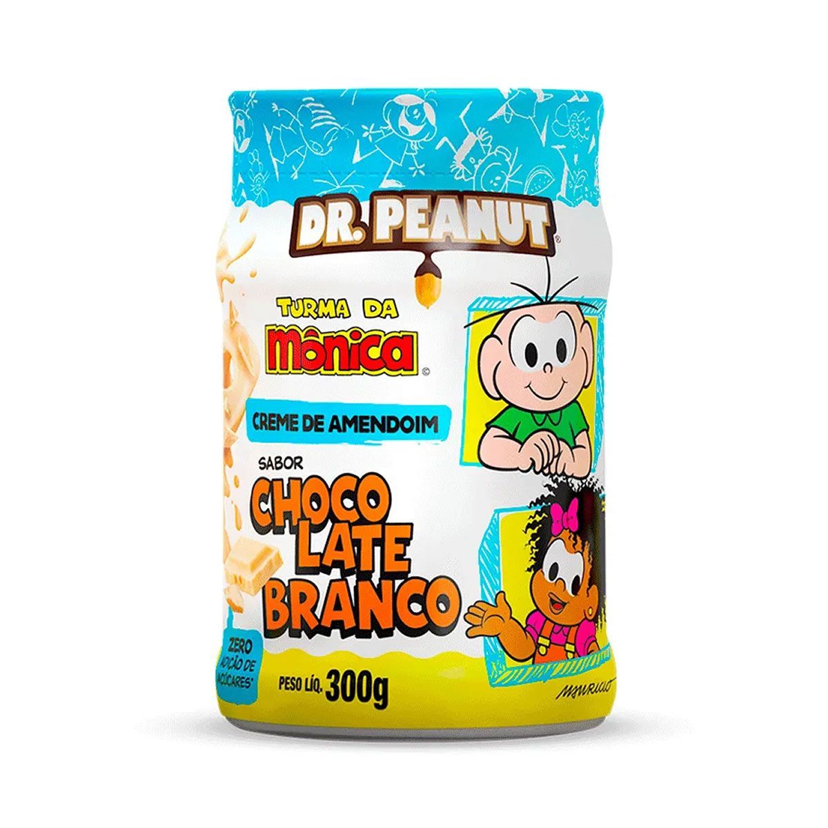 Creme de Amendoim Turma da M�nica - 300g Chocolate Branco - Dr. Peanut