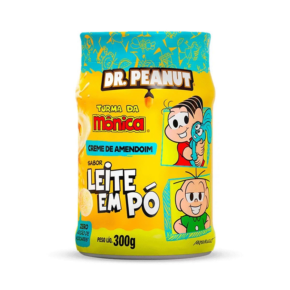 Creme de Amendoim Turma da M�nica - 300g Leite em P� - Dr. Peanut