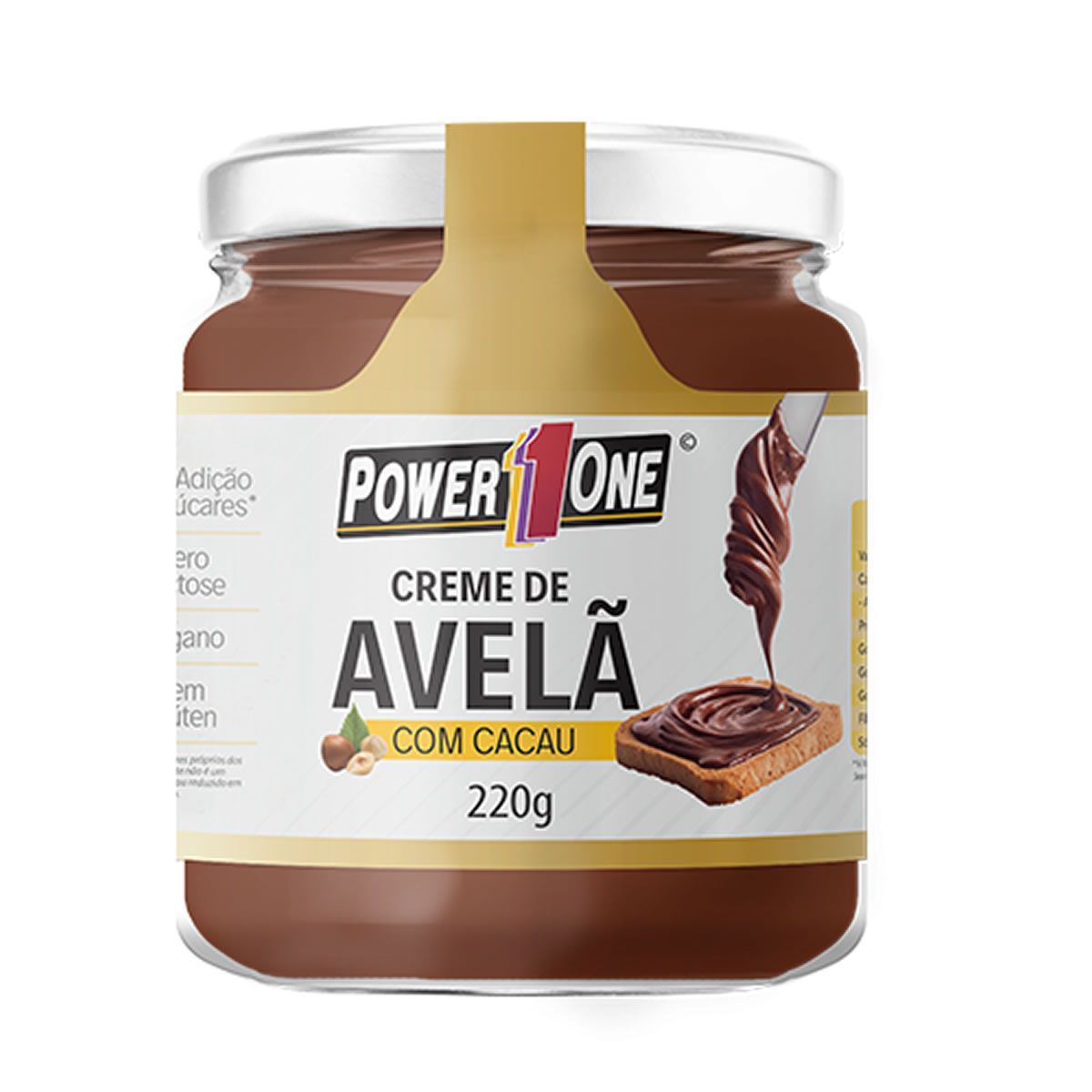 Creme de Avel� com Cacau - 220g - Power One*** Data Venc. 15/10/2023