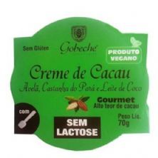 Creme de Cacau com Avel�, castanha do Para e Leite de Coco - 70g - Gobeche