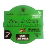 Creme de Cacau com Avel�, castanha do Para e Leite de Coco - 70g - Gobeche