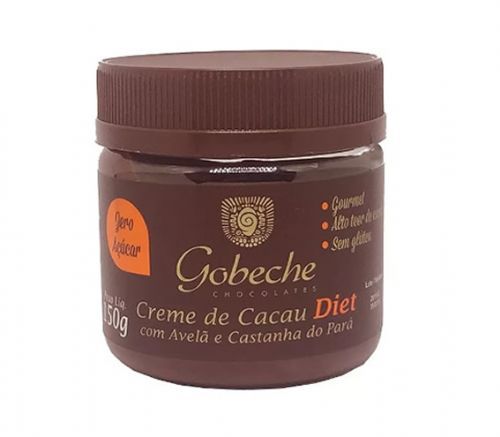 Creme de Cacau Diet - 150g Avel� e Castanha do Par� - Gobeche
