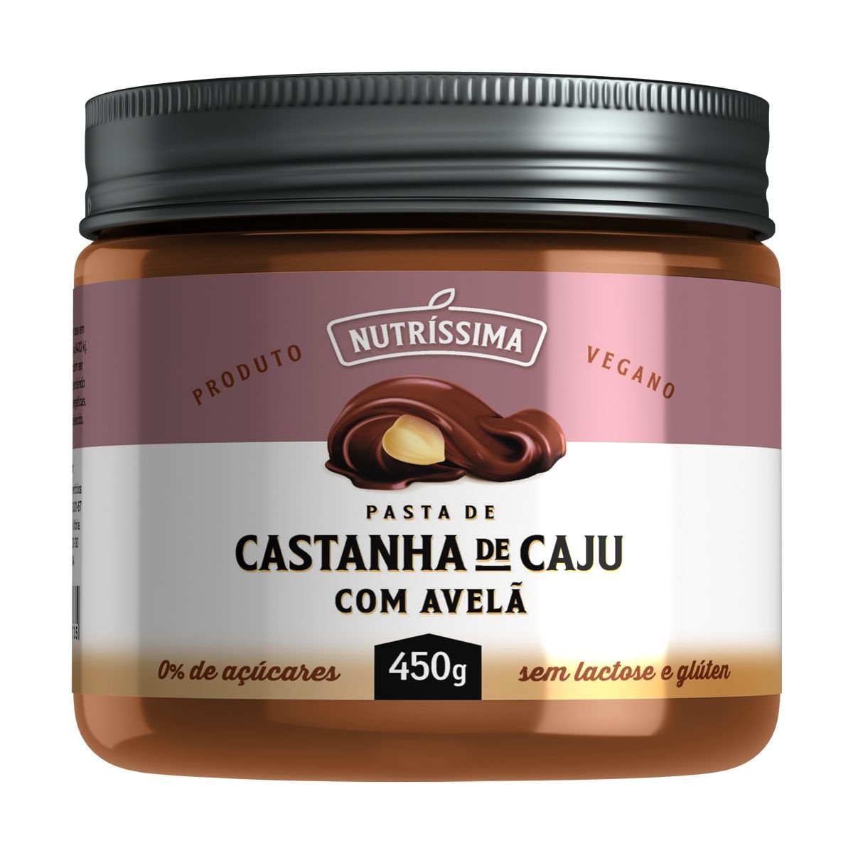 Creme de Castanha de Caju Com Avel� - 450g - Nutrissima*** LACRE INTERNO *** Data Venc. 29/4/22