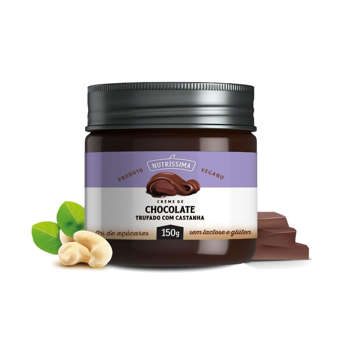 Creme de Chocolate Trufado Com Castanha - 150g - Nutriss�ma