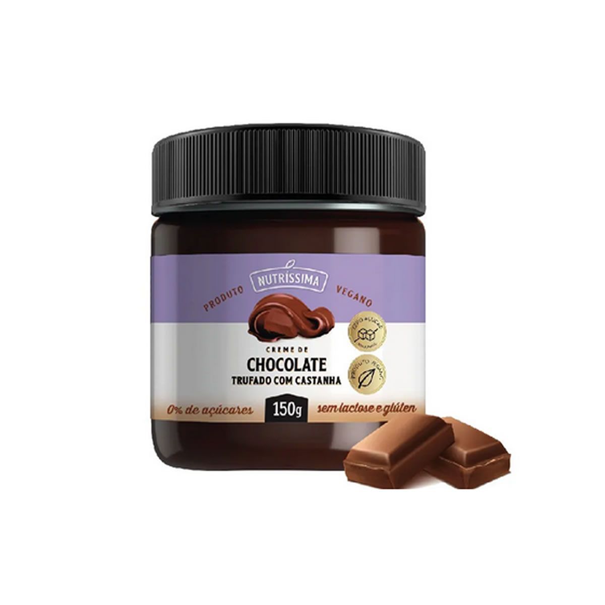 Creme de Chocolate Trufado Com Castanha - 150g - Nutriss�ma