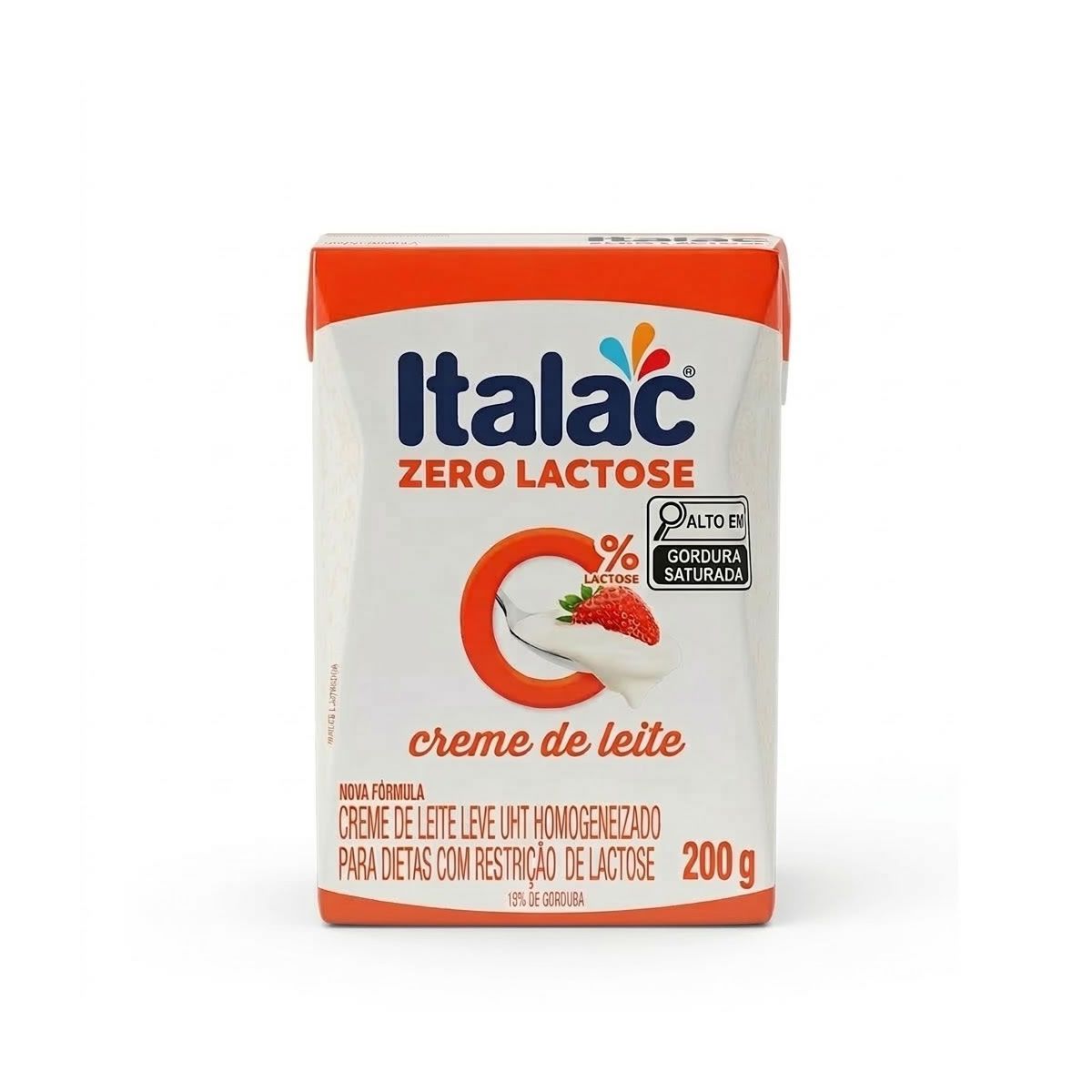 Creme de Leite Zero Lactose 200g - Italac*** Data Venc. 21/08/2026