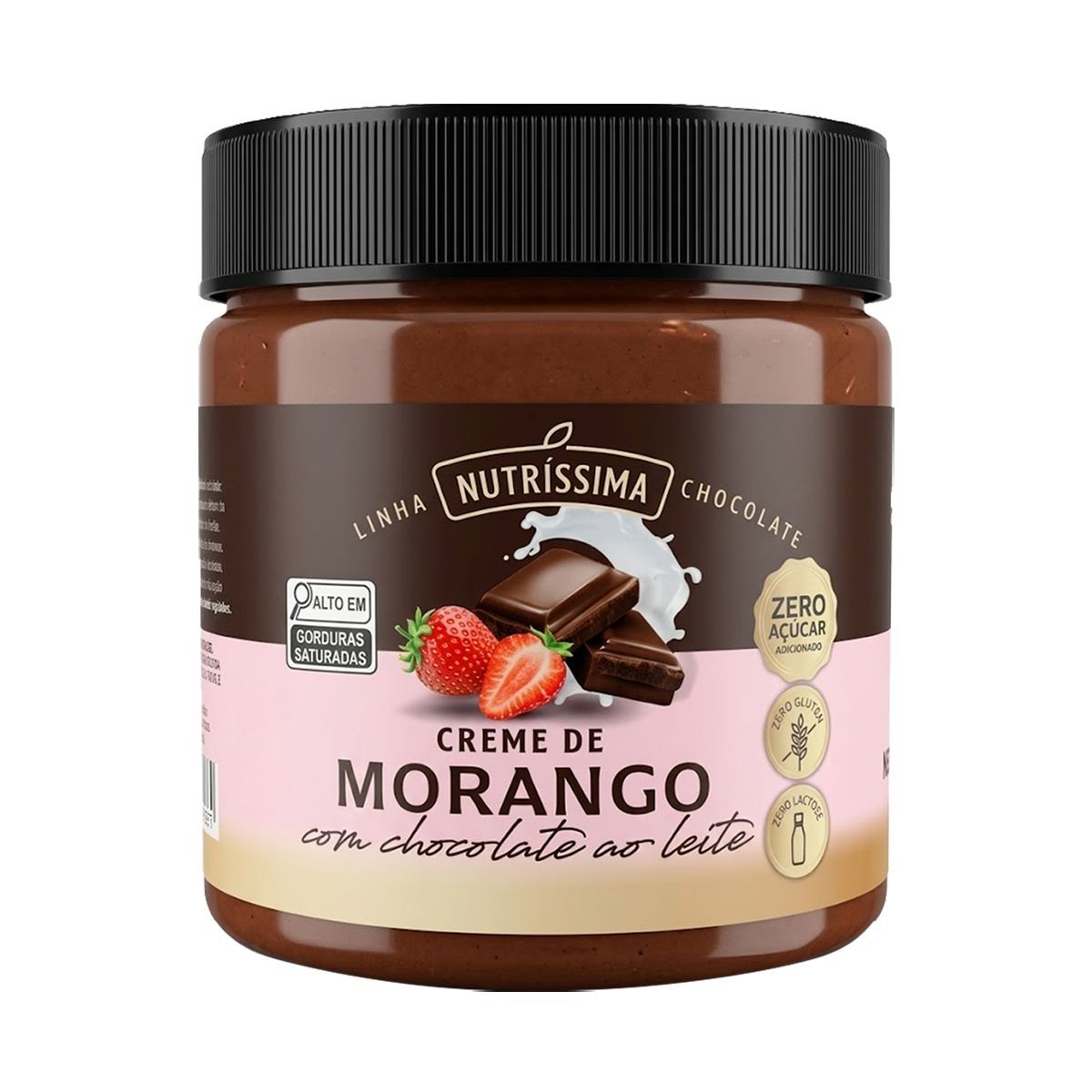 Creme de Morango Com Chocolate ao Leite - 450g - Nutr�ssima