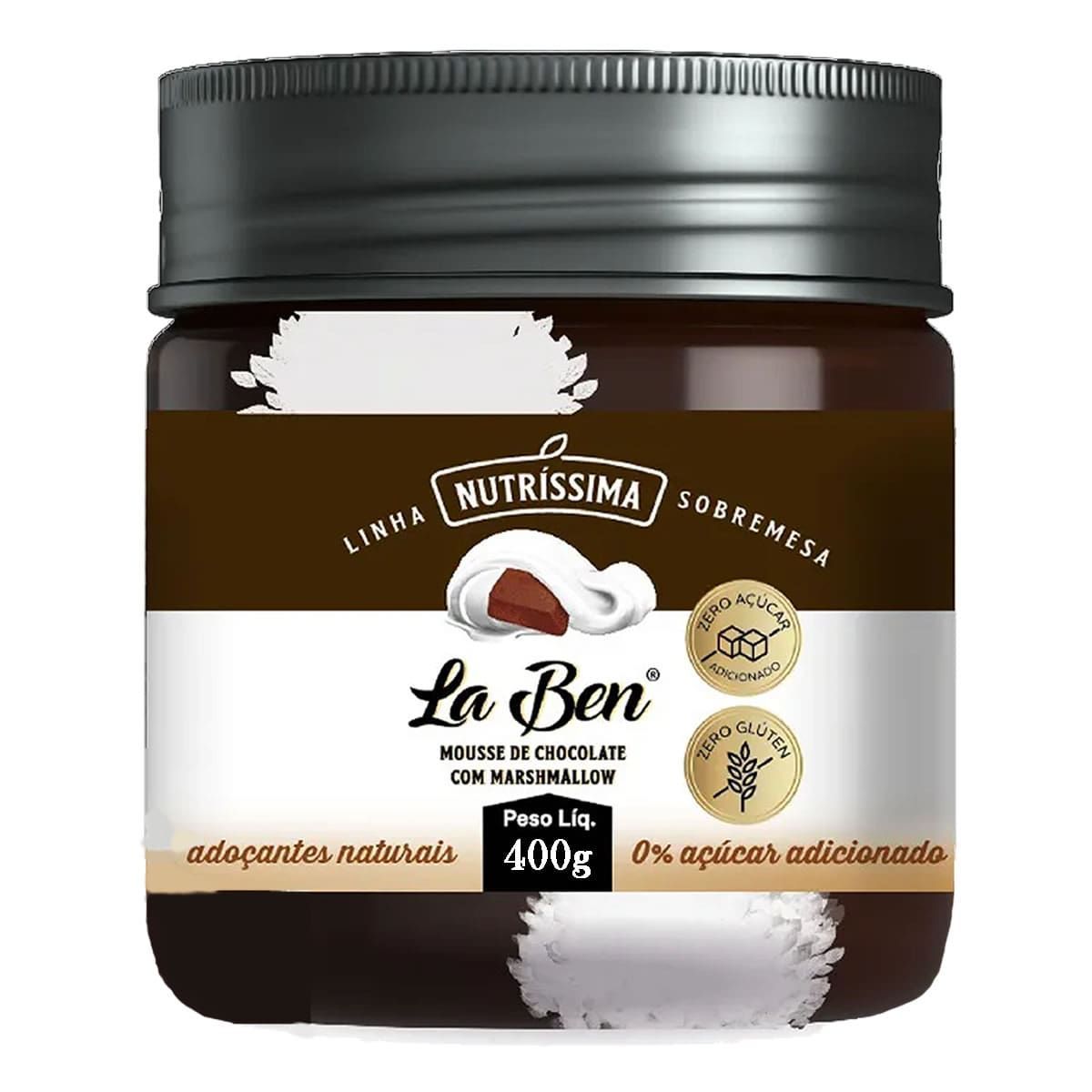 Creme La Ben - 400g Mousse de Chocolate com Marshmallow - Nutr�ssima